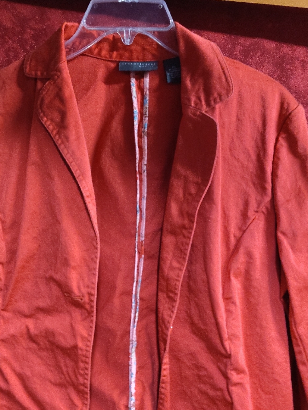 Express Women's Burnt Orange Open-Front Blazer